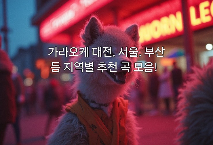 가라오케 대전, 서울, 부산 등 지역별 추천 곡 모음!