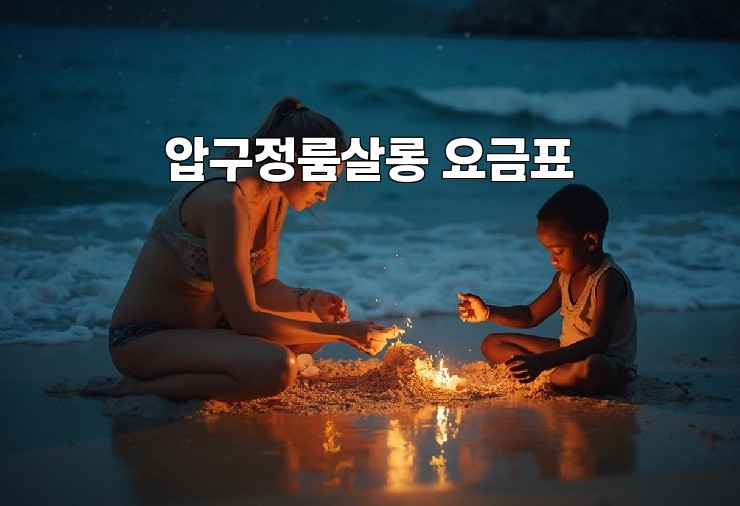 압구정룸살롱 요금표