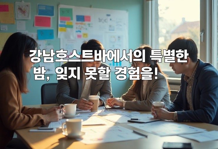 강남호스트바에서의 특별한 밤, 잊지 못할 경험을!